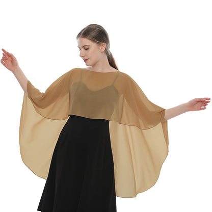 Chiffon Shawl Solid Color