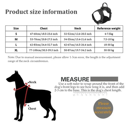 Adjustable Nylon Dog Harness Vest No Pull