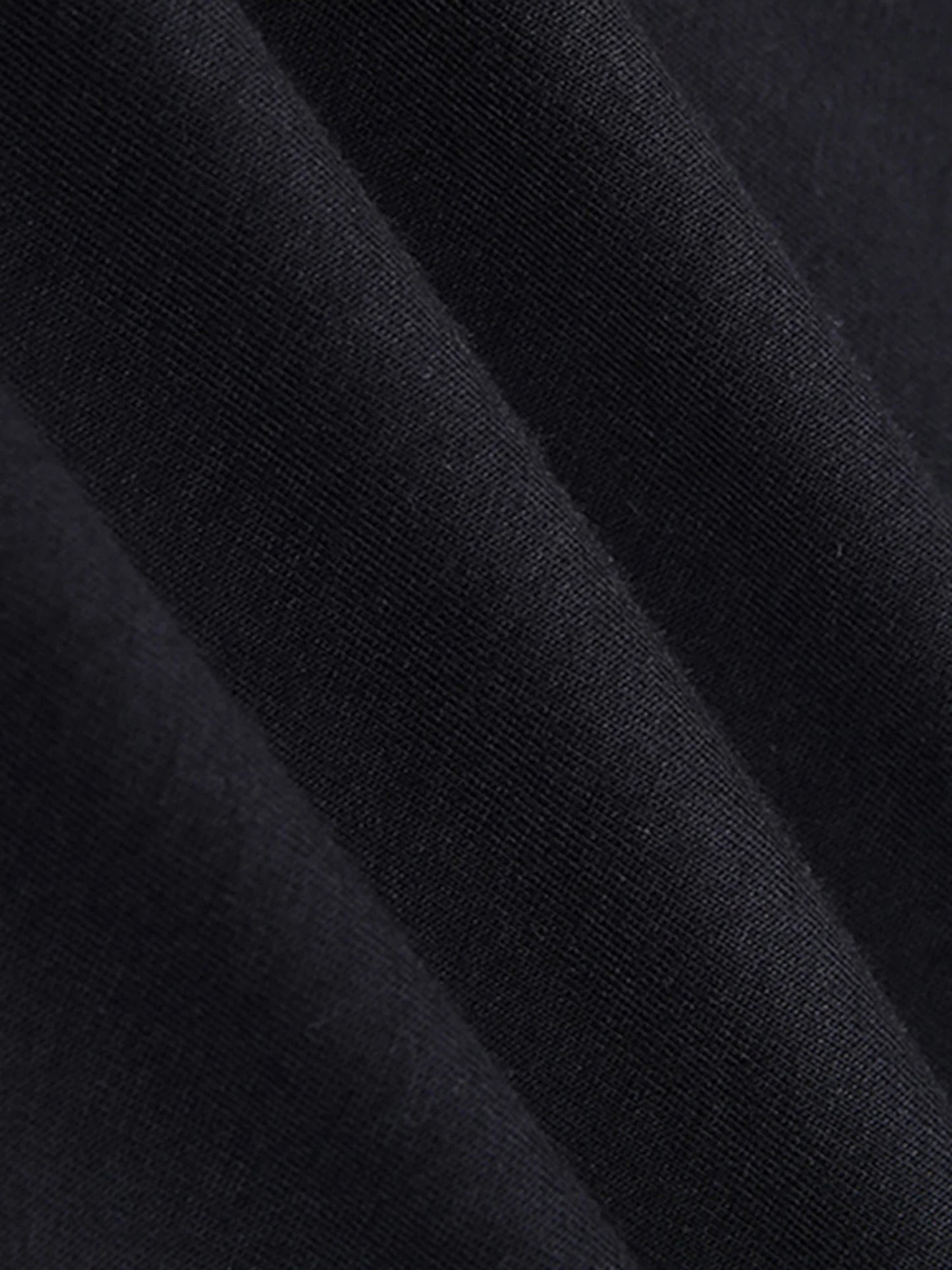 Casual Black Cotton T-Shirt