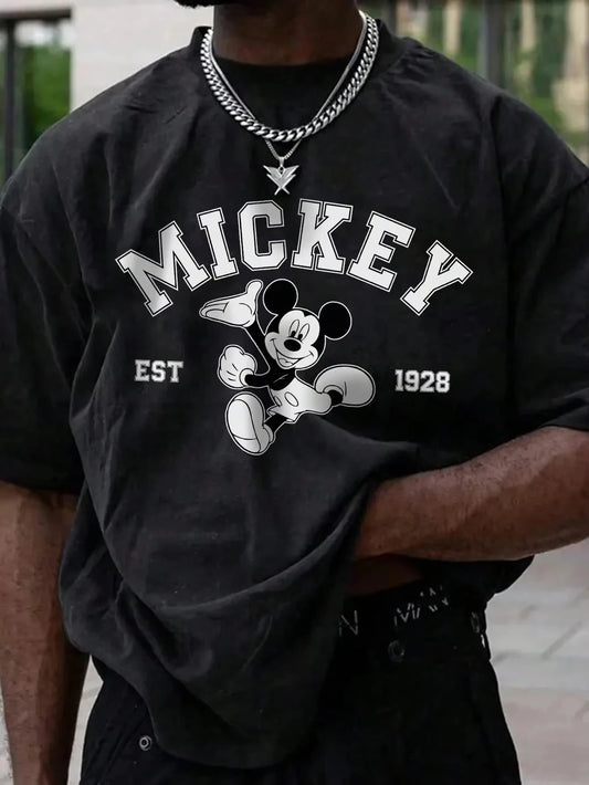 Disney Mickey Mouse Print Short Sleeve T-Shirt