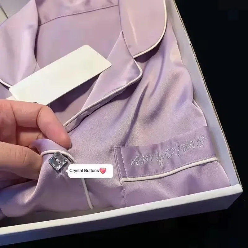 High Quality Ice Silk Light Luxury Pajamas