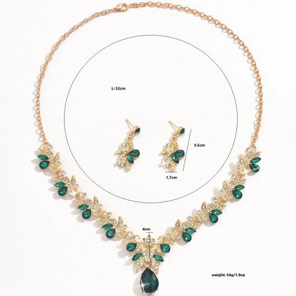 Necklace Earrings Set  Crystal