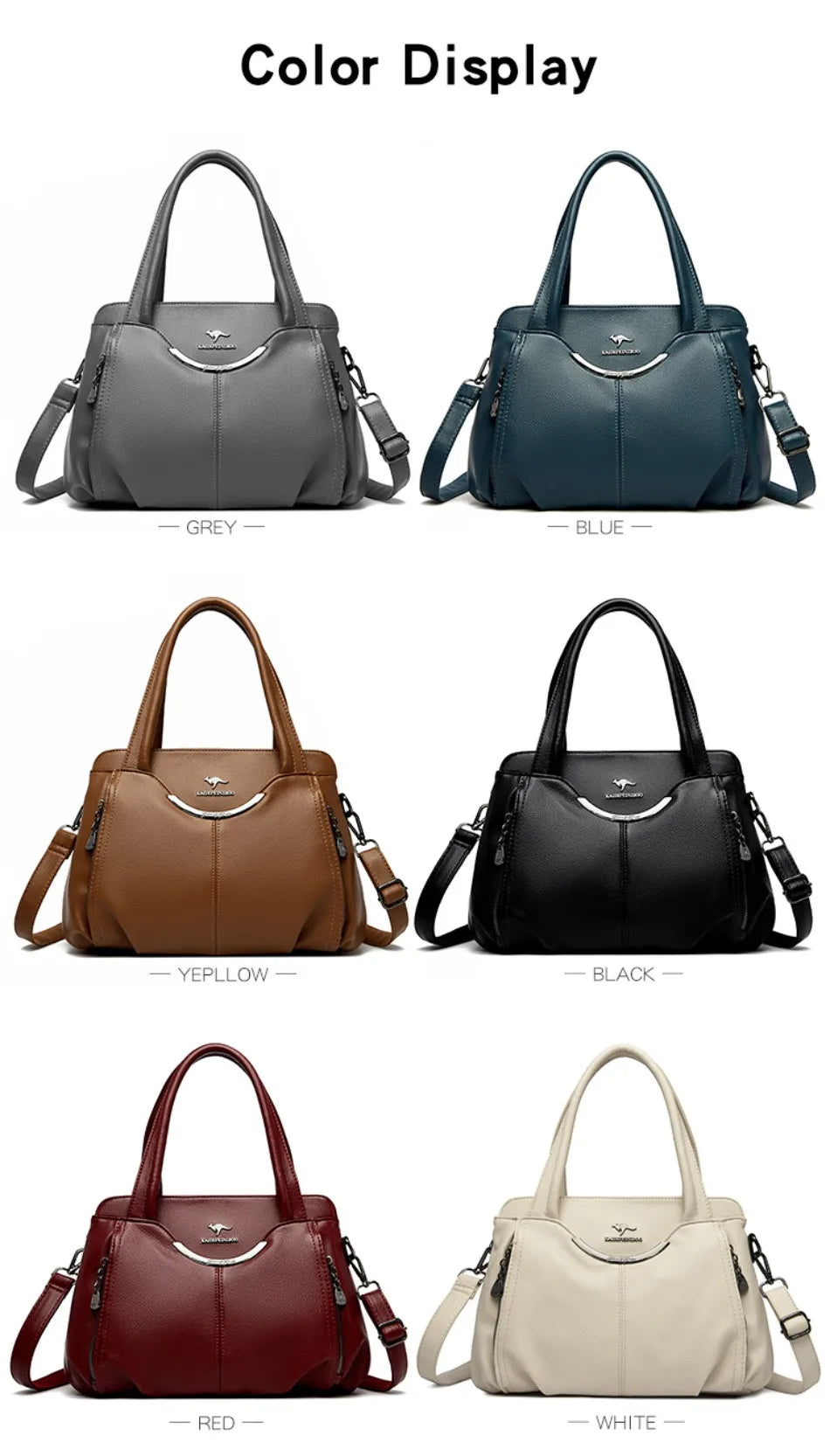 Luxury Handbags Women Soft Leather