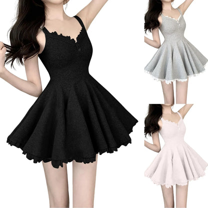 Dress Short Lace Pleated A-line Skirt 2025