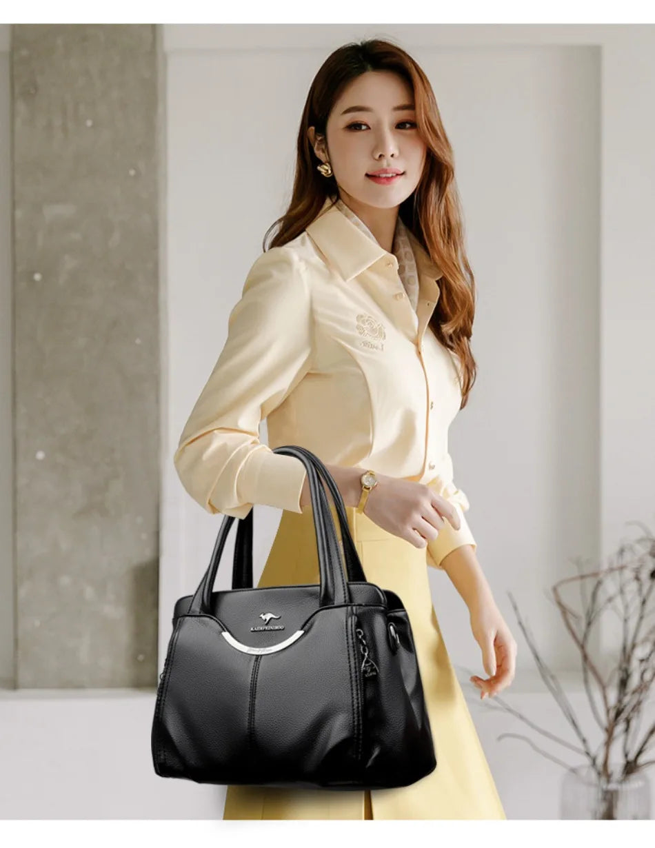 Luxury Handbags Women Soft Leather