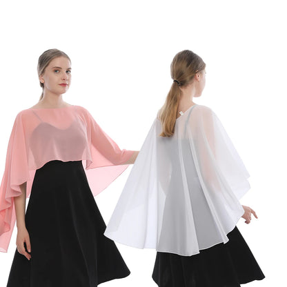 Chiffon Shawl Solid Color