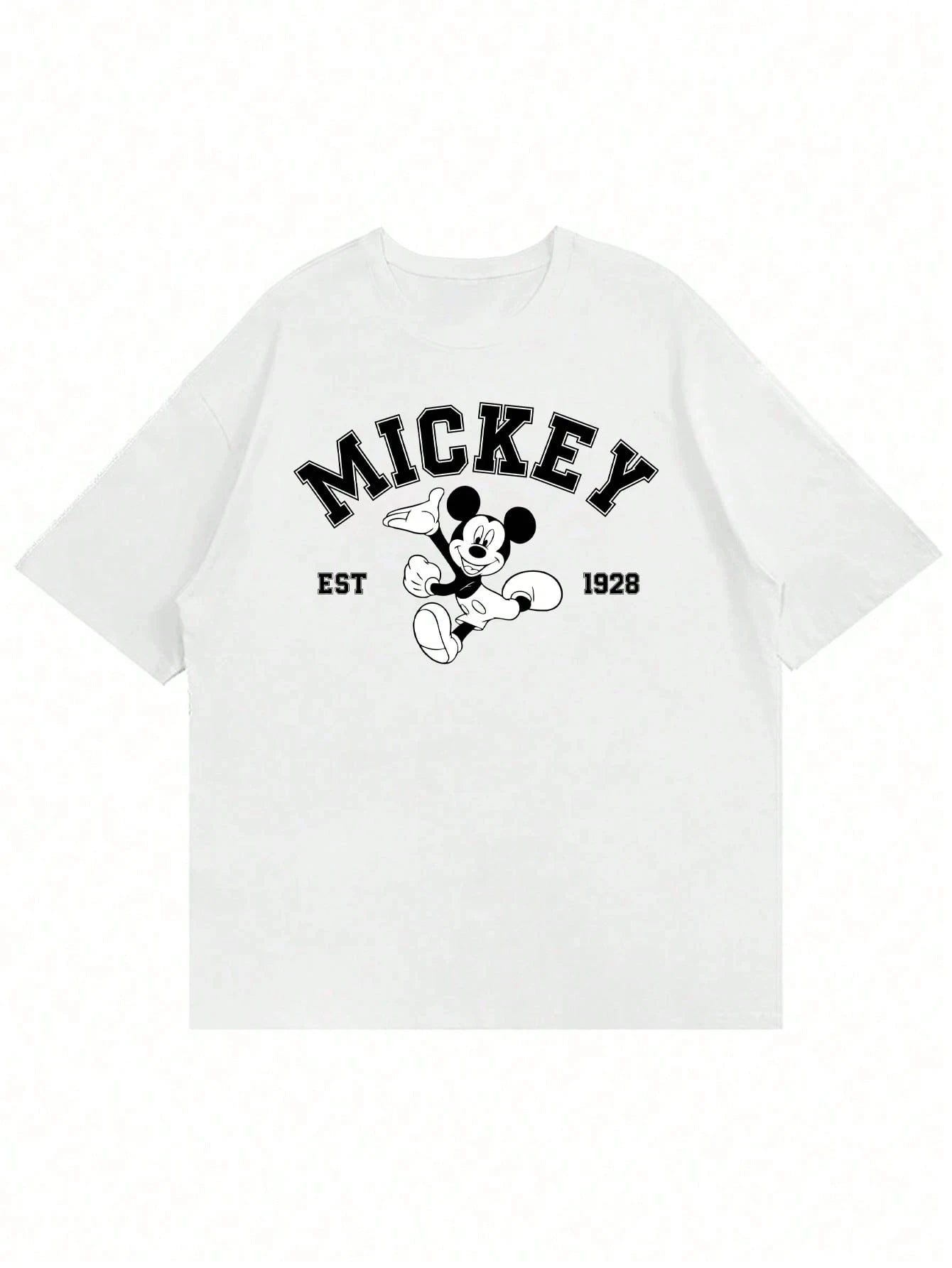 Disney Mickey Mouse Print Short Sleeve T-Shirt