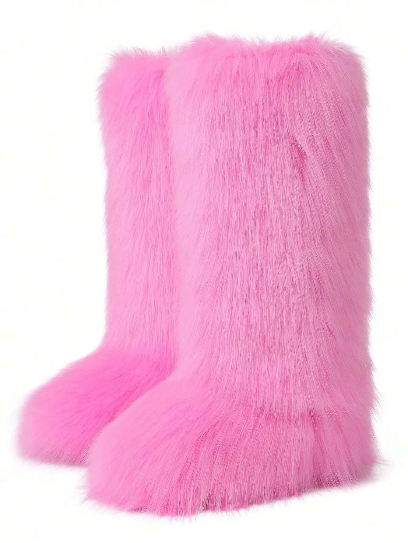 Furry Knee-High Luxury Winter Boots