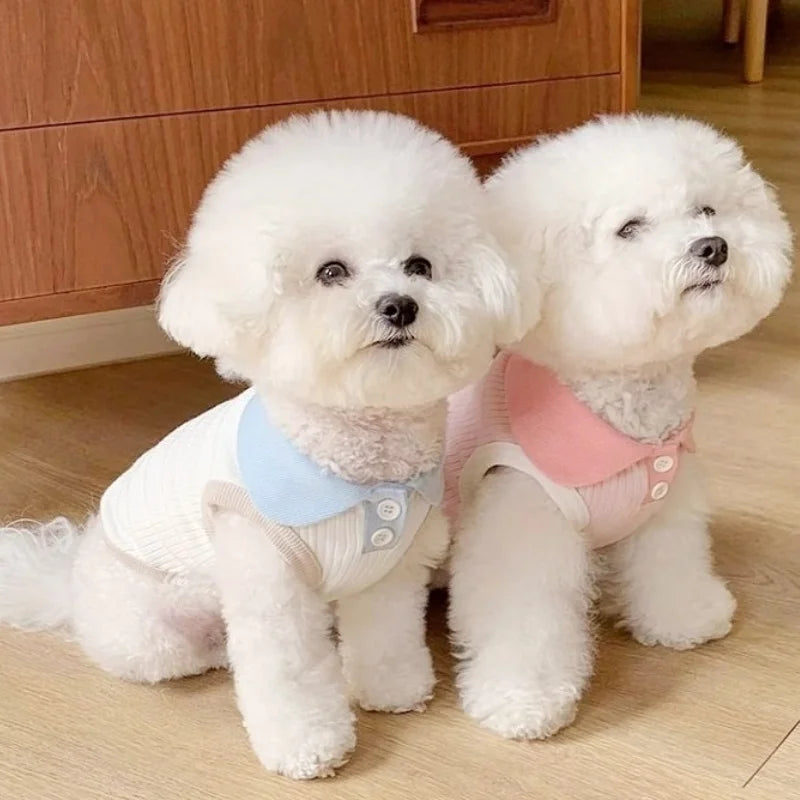 Polo Shirt Dog Cat Clothes Breathable Vest