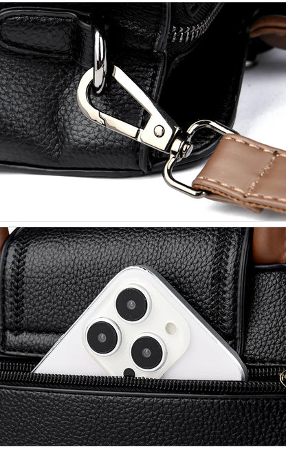 Fashion Large Capacity Leather Handbag