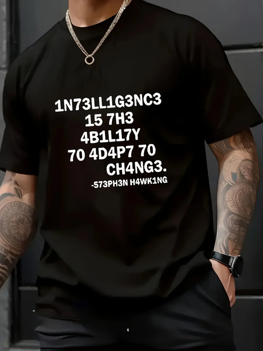 Casual Black Cotton T-Shirt
