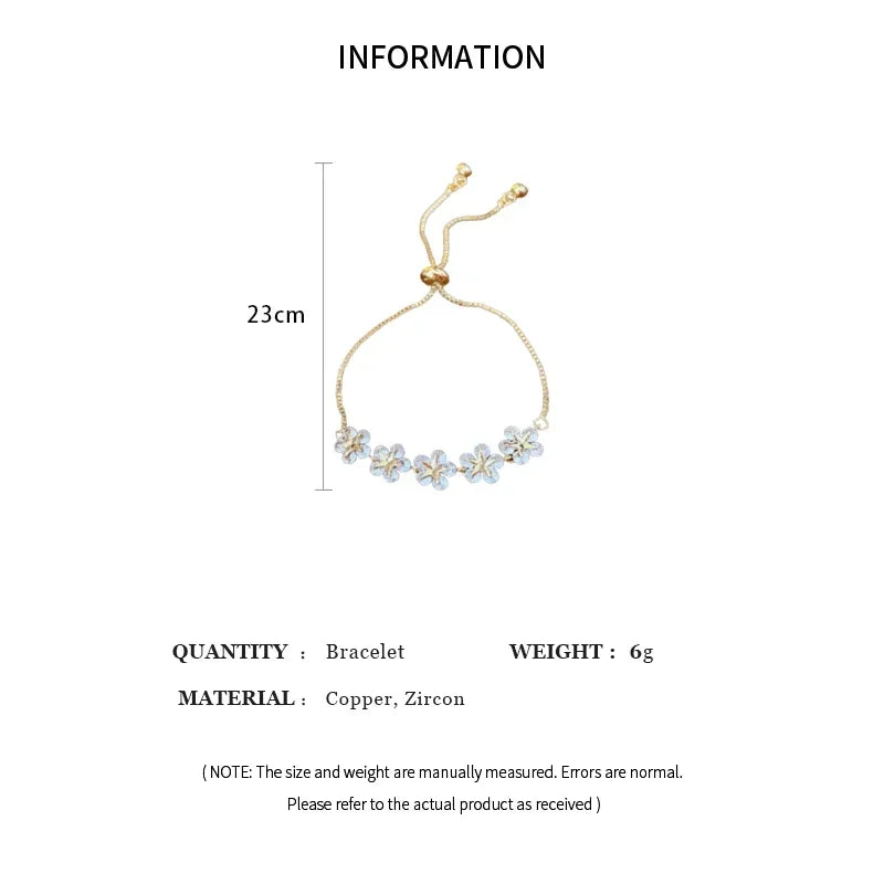 Exquisite Rhinestone Bracelet Ladies Gold Color