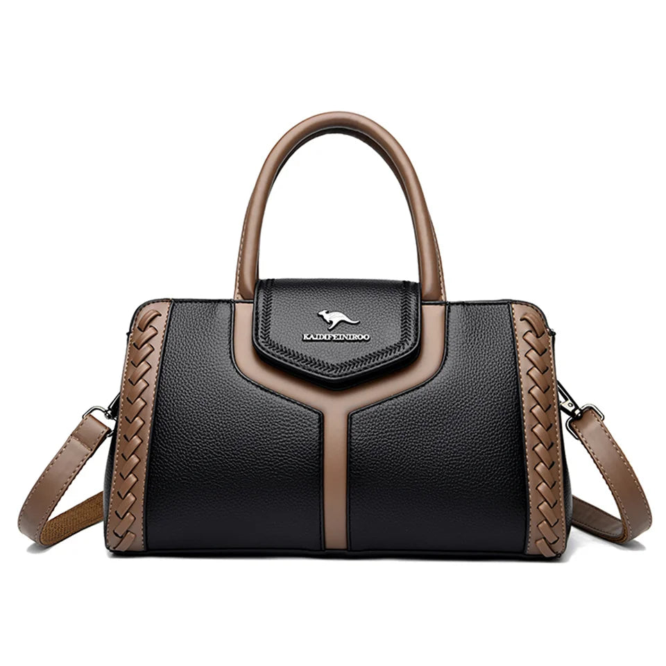 Fashion Large Capacity Leather Handbag