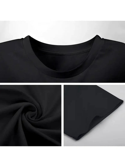 LOVE Watermelon Pattern Pure Cotton Black T-Shirt