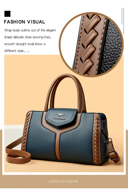 Fashion Large Capacity Leather Handbag