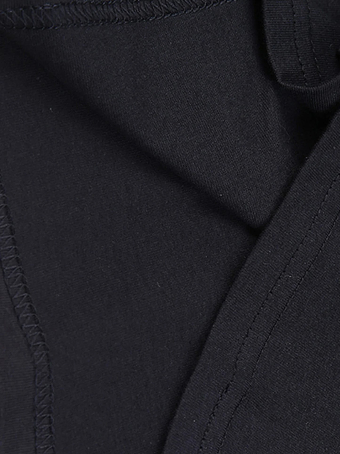 Casual Black Cotton T-Shirt