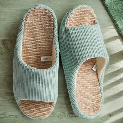 Gray  38-39 only Unisex House Slippers Corduroy