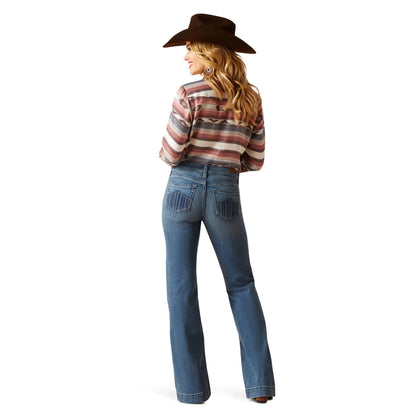 Vintage Bottom Flare Leg Women's Jeans,