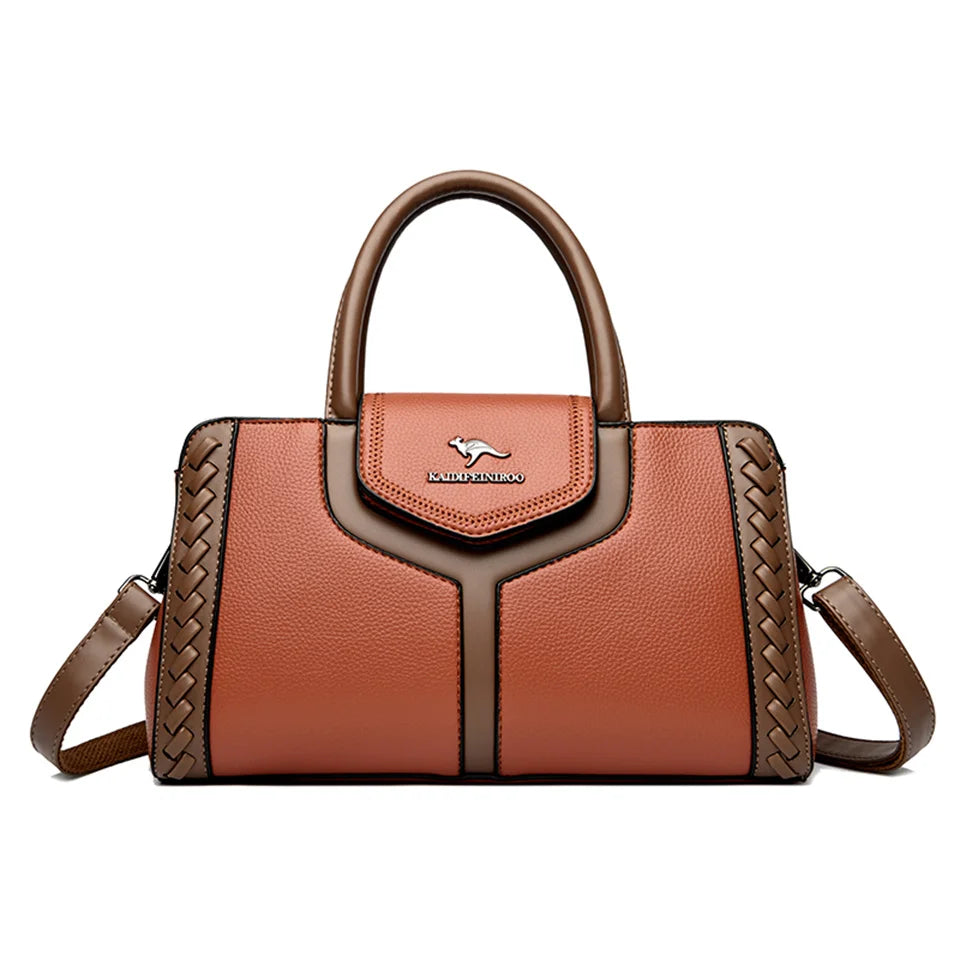 Fashion Large Capacity Leather Handbag