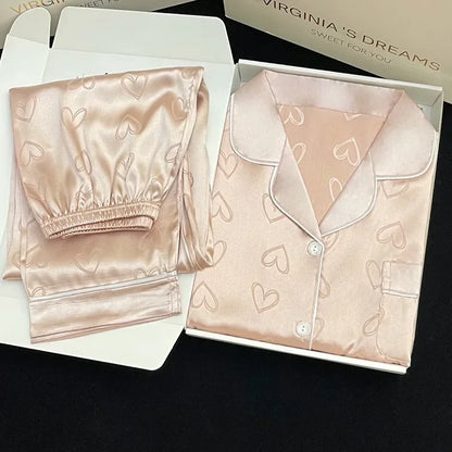 High Quality Ice Silk Light Luxury Pajamas