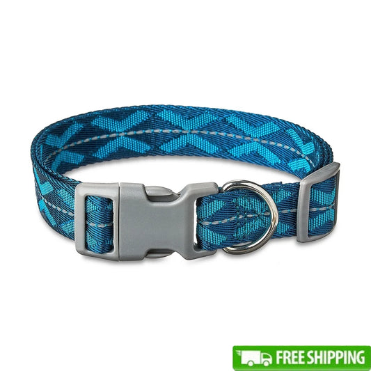 Reflective Adjustable Dog Collar Neck Size 15-26