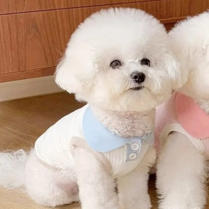 Polo Shirt Dog Cat Clothes Breathable Vest