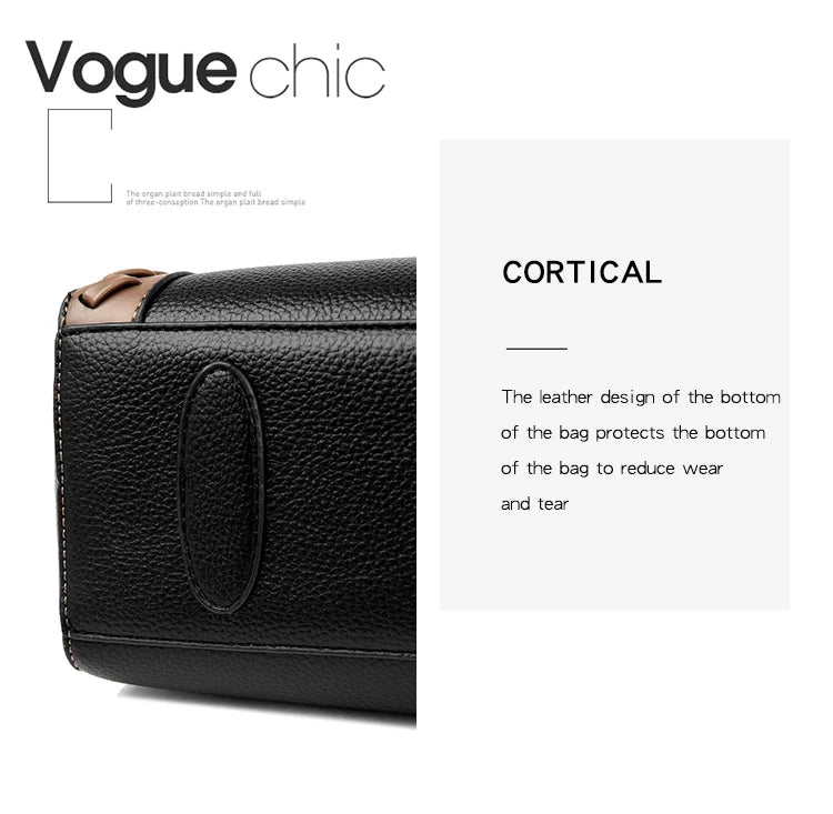 Fashion Large Capacity Leather Handbag