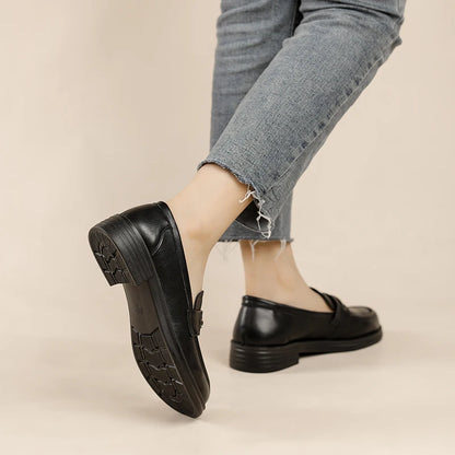 Women's Casual Leather Loafers Slip On