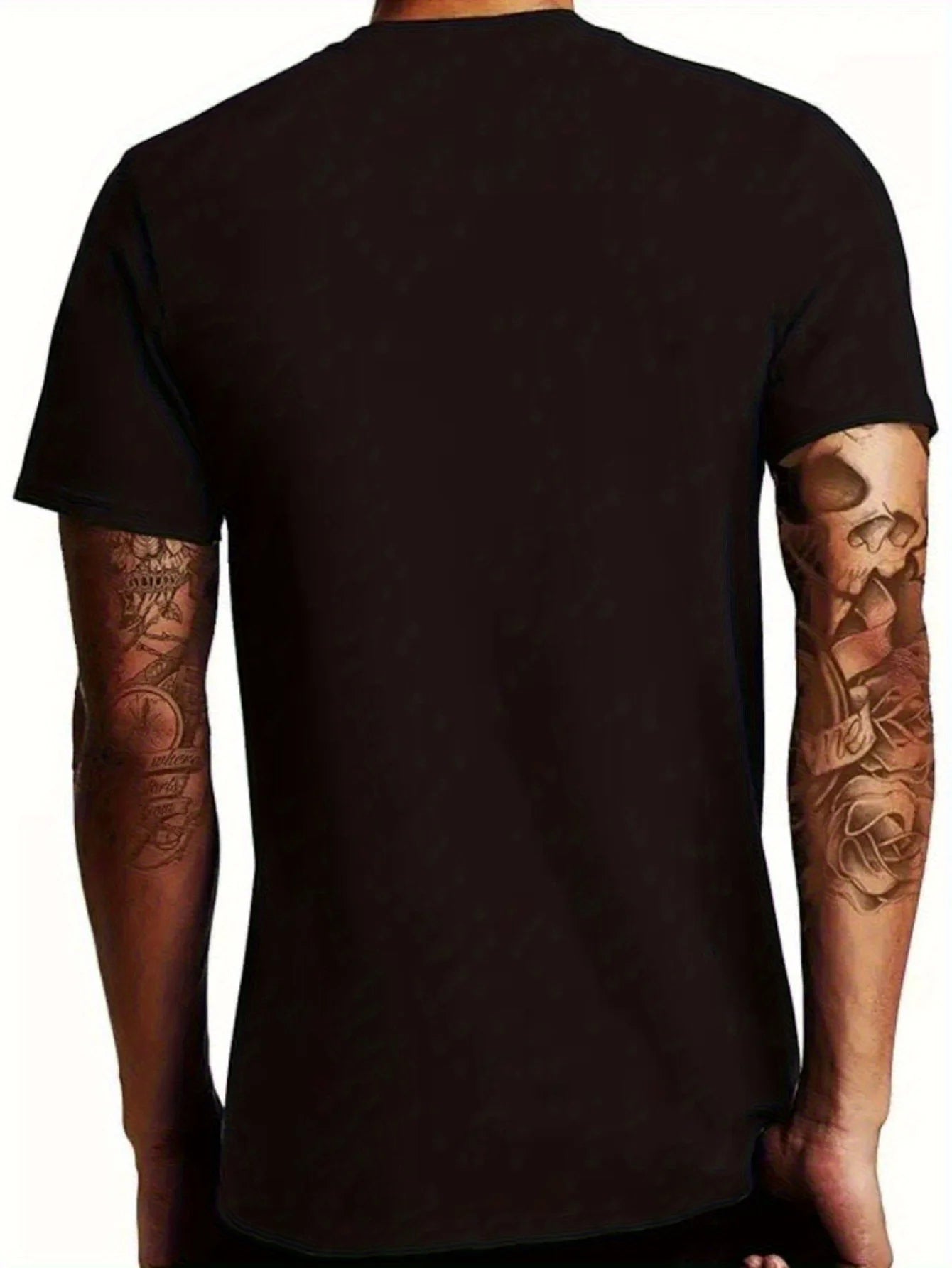 LOVE Watermelon Pattern Pure Cotton Black T-Shirt