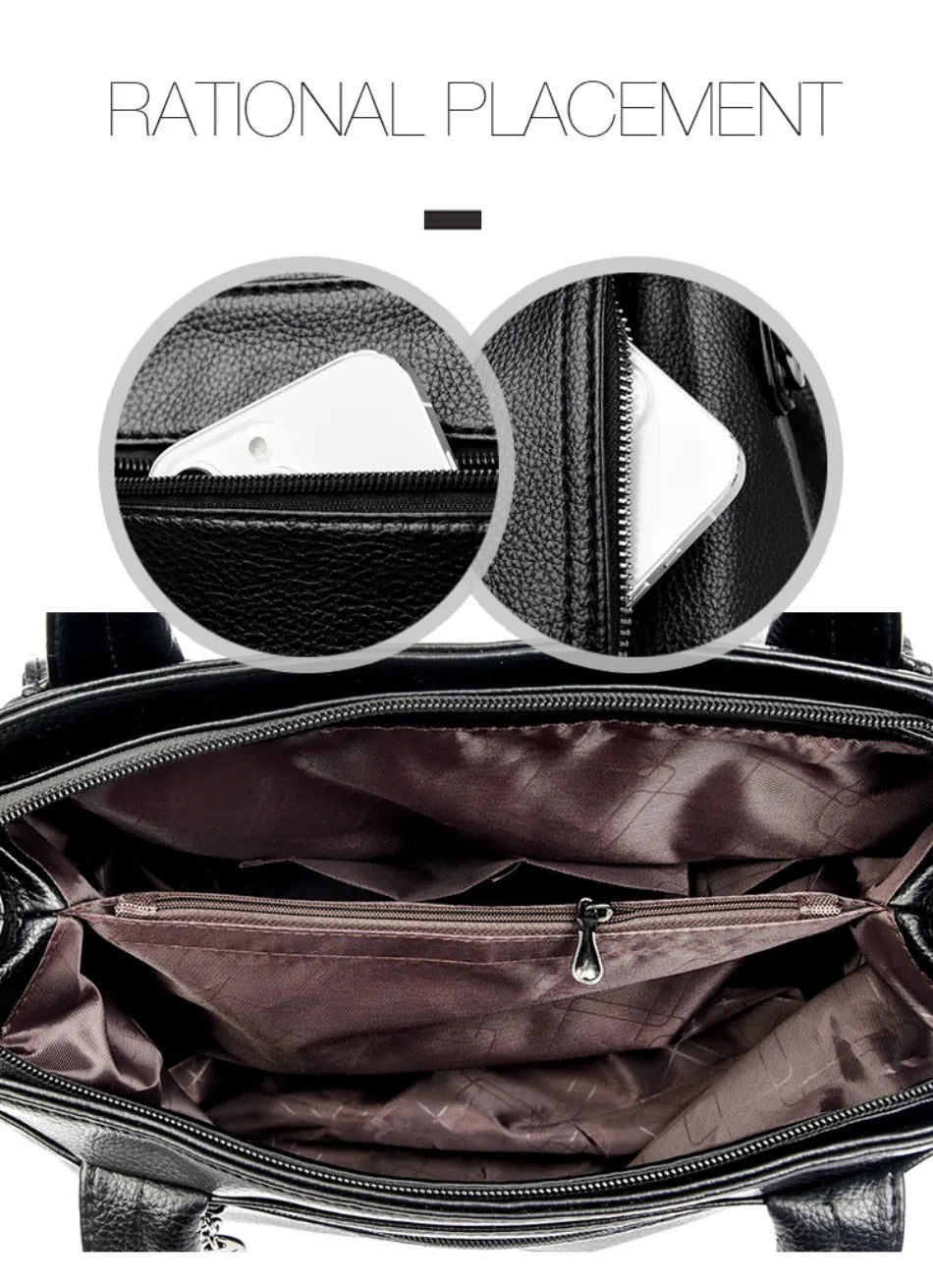 Luxury Handbags Women Soft Leather