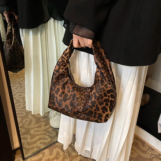 Leopard Large Shoulder Bag Capacity