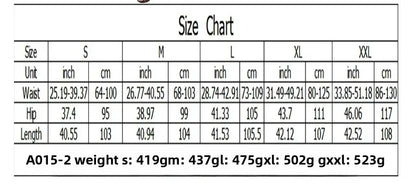 Elastic Waist Elastic Cuffed Denim