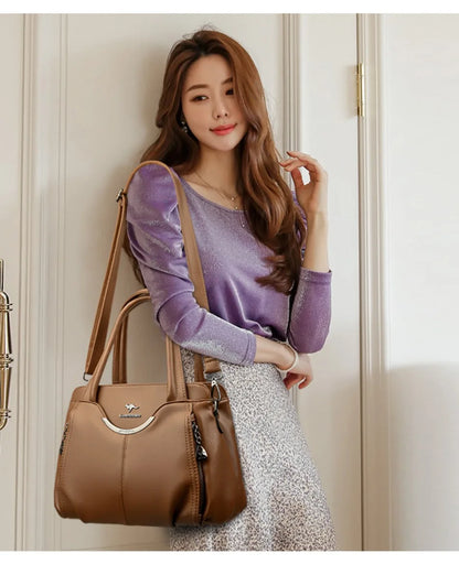 Luxury Handbags Women Soft Leather