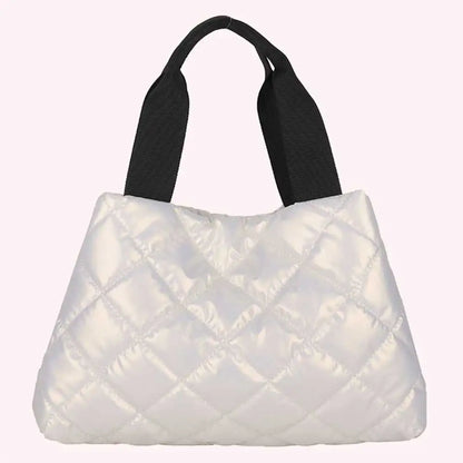 Puffer Shoulder Down Cotton Padded Tote Bag