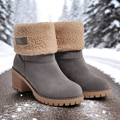 Snow Boots Women Platform Block Chunky