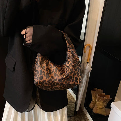 Leopard Large Shoulder Bag Capacity