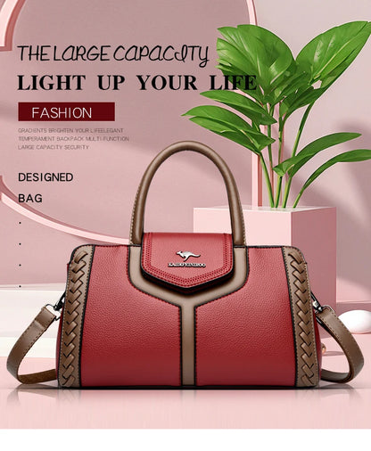 Fashion Large Capacity Leather Handbag