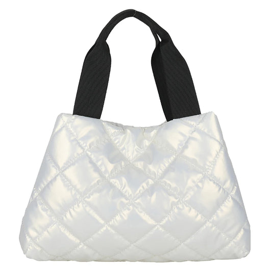 Puffer Shoulder Down Cotton Padded Tote Bag