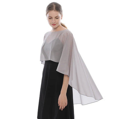 Chiffon Shawl Solid Color