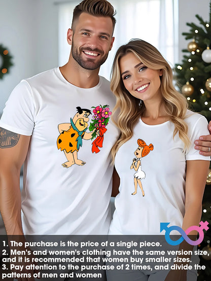 Couples Pattern T-shirts S XXXL Sold Individually